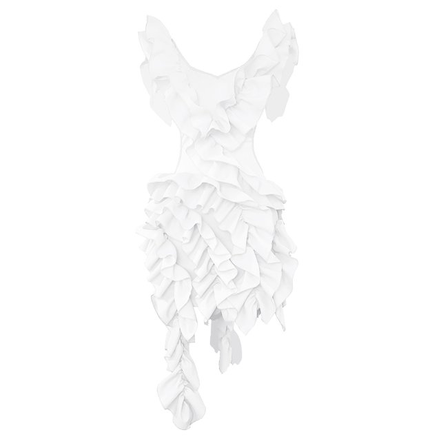 adviicd Robe Femme Robes d'Été Femme Col Carré Dos Noué Manches Lanterne Volant Robe Décontractée Ligne A Blanc,m