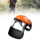 thumbnail image 1 of Protección facial, protección contra salpicaduras, protección facial profesional, equipo de protección para trabajos de corte en paisajismo, tala de árboles y desbroce Naranja, 1 of 8