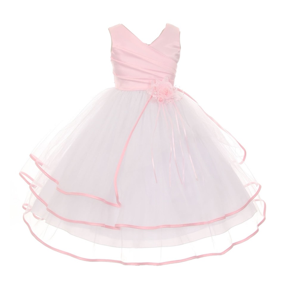 pink taffeta bridesmaid dress