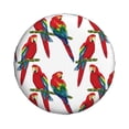 thumbnail image 3 of Rv Spare Tire Cover 14 inch - Red Macaw Parrot On Branch Tire Covers for Trailers, Adjustable Camper Spare Tire Cover, 3 of 7