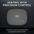 thumbnail image 4 of 1500-Watt 11 in. Oscillating Ceramic Electric Heater with Digital Display, Tip Over Cutoff Switch in Black, 4 of 8