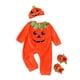 thumbnail image 2 of Juego de vestuario de calabaza de Halloween niña recién nacida niña de manga larga, 2 of 6