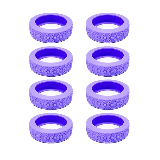 Minnieouse 10 unids/set disfrute de viajes tranquilos con ruedas silenciosas de reducción de ruido cubierta de la caja de la carretilla Viajes, Equipaje y Accesorios Varios Púrpura