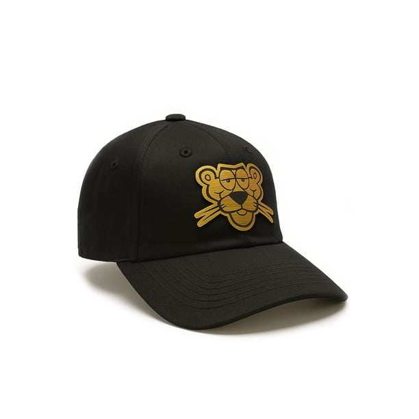 Knite Gorra Pink Panther Gabardina Negra Hombre Visera Curva Ajustable Premium