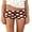 Dark Brown, variant on LMLYSoH Women's Dot Print Mini Shorts Summer Fashionable Fold Over Low Waist Micro Shorts