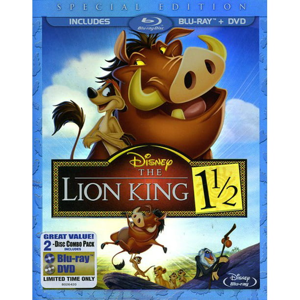 The Lion King 1 1/2 (Blu-ray + DVD) - Walmart.com - Walmart.com
