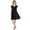Gray, variant on Scoop Neck A Line Dress with Keyhole Detail