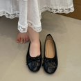 thumbnail image 5 of Women Tassel Bow Ballet Flats, Round Toe Slip‑On Soft Ballerina Shoes, Lightweight Flat Dress Shoes for Party Wedding Office, 5 of 9