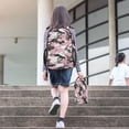 thumbnail image 3 of ALAZA Camouflage Pink School Backpack Lunch Box Set Student Bookbag, 3 of 7