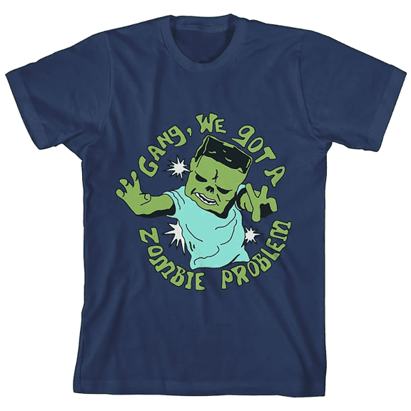Minecraft Movie Boys Got a Zombie Problem T-Shirt, Sizes 4-20