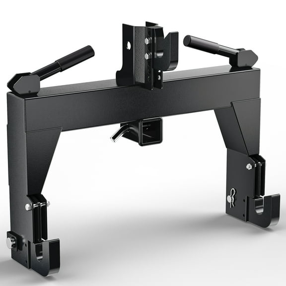 3 Point Quick Hitch, 3000lbs 3-Pt Trailer Hitch Attachments with 2" Receiver Adaptation, Reinforced Design