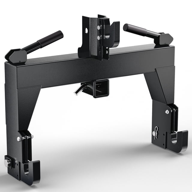 BeesClover 3-Point Quick Hitch for Tractors with 3000 LBS Lifting Capacity, Compatible with Category 1 Tractors, Attachment Between Lower Arms, Includes 2 Receivers