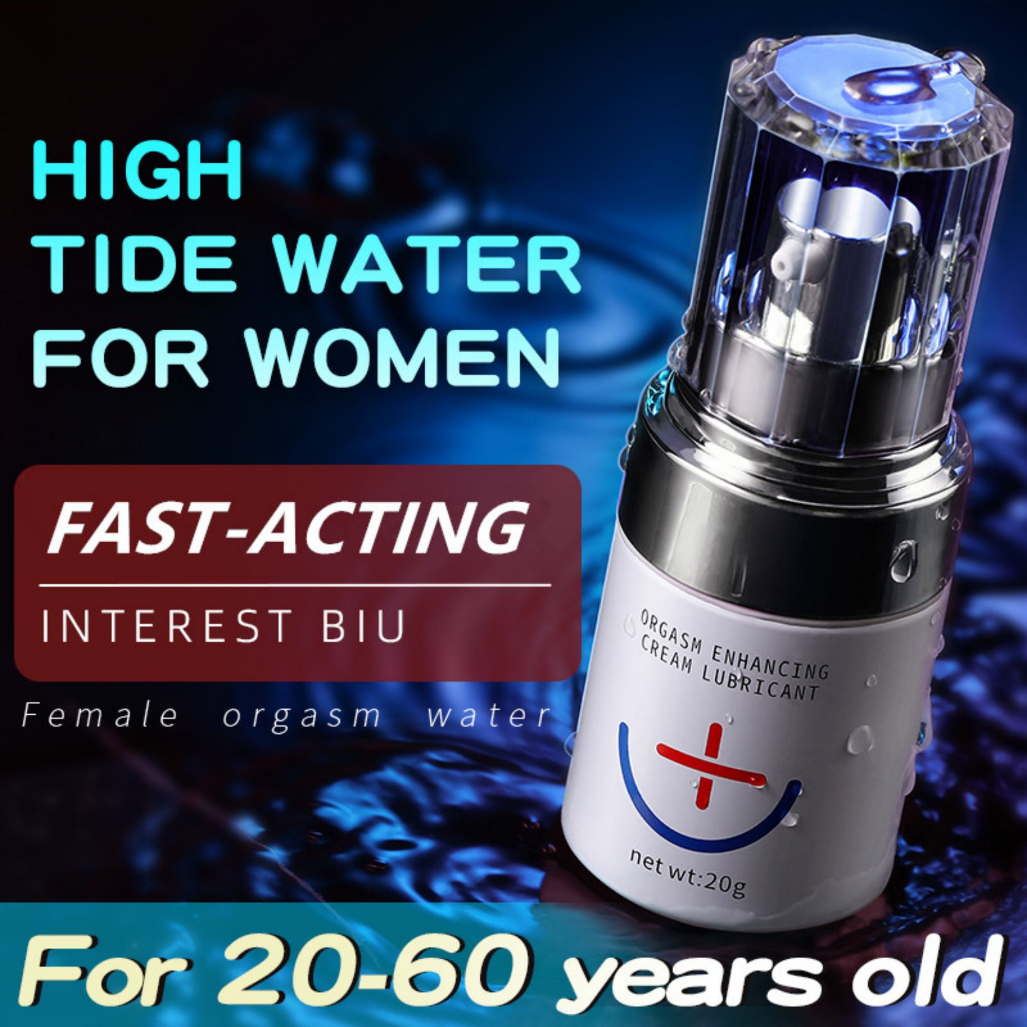 Jaffen Personal Lubricant Sex Lube Orgasm Water, Water Based Lube for Women Easier Orgasms