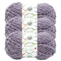 Lion Brand Yarn Feels Like Sherpa Lavender Mist Bulky Acrylic, Polyester Yarn 3 Pack