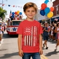thumbnail image 2 of Hihipz Little Boy's Fourth Of July T Shirts 250Th Anniversary Liberty Element Design Short Sleeve Crew Neck Independence Day Tee, 2 of 4
