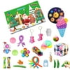 Spring hue Fidget Advent Calendar Pop Toy Pack, 24DAYS Christmas Countdown Calendar Stress Relief Fidget Box Toys Set for Kids Gifts (