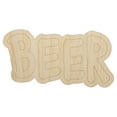 thumbnail image 1 of Beer Fun Text Wood Shape Unfinished Piece Cutout Craft DIY Projects - 6.25 Inch Size - 1/8 Inch Thick, 1 of 7