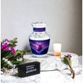 thumbnail image 6 of JAGASY Purple Mountain Urn for Human Ashes - Small Urn for Ashes Adult male & Female - Blue Keepsake Urns - Memorial Cremation Urns for Boy & Girl - ( 3 Inch ), 6 of 7