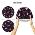 thumbnail image 5 of Kdxio Breast Cancer Awareness3 Pattern Satin Bonnet Silk Bonnet Hair Bonnet for Sleeping Hair Bonnets for Women Curly Natural Hair, 5 of 6