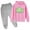 Pink, variant on Eltusu Girls Outfit Sets 2 Pieces, Long Sleeve Cotton Athletic Hoodies and Sweatpants Set Pink Size 7-8 T