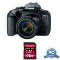 thumbnail image 1 of Canon EOS Rebel T7i Appareil Photo Reflex Numérique avec Objectif 18-55mm - avec Carte Mémoire - Remis à Neuf, 1 of 6