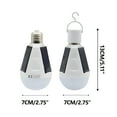 thumbnail image 2 of HIBIBUD Solar Light Bulbs for Indoor Home and Chicken Coop,Emergency Solar Rechargeable Light Bulbs,Outdoor Waterproof Camping Lamps for Tent,Portable Smart Light Bulb for Shed Night (1200mAh), 2 of 7