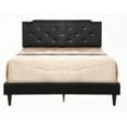 thumbnail image 6 of Sleek Black Full Bed with Adjustable Headboard and Strong Support, 6 of 7
