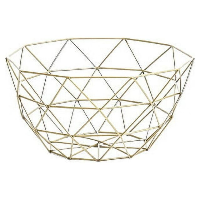 Frutero para encimera de cocina, moderna cesta de alambre de metal para verduras, ideal para pan y aperitivos, soporte decorativo para frutas y verduras, ideal para encimera, mesa o centro de mesa.