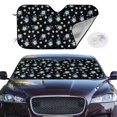 thumbnail image 3 of Lsque Daisies Flowers Car Windshield Sun Shade | Accordion Folding Style Auto Shade for Car Truck SUV Van | Blocks UV Rays Sun Visor Protector | Medium, 3 of 7