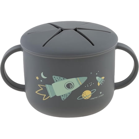 Stephen Joseph Silicone Snack Cup, 0.09 Liters, Space