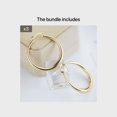 thumbnail image 1 of Stylish 18K Gold Plated Huggie Hoop Earrings for Women - Perfect for Parties and Holidays, 1 of 5