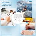 thumbnail image 4 of 3 Pcs Transparent Basic Navigation Set, Including Nautical Protractor, Marine Navigation Parallel Ruler, Navigation Divider with Fixed Points, Marine Accessories with Clear Scales for Boat, 4 of 6