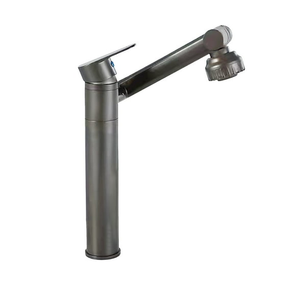 Amdohai Robinet de Cuisine Pivotant à 1080° avec 2 Modes de Jet, Robinet Vaporisateur pour Lavabo de Salle de Bain à une Poignée, Valve en Céramique, Mélangeur d'Eau Chaude et Froide, Robinet d'Eau