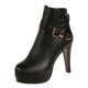 thumbnail image 1 of NECHOLOGY Botas Mujer Adulto Femenino Zapatos Botines mujer Botas redondas retro informales con punta de imitación para mujer, botas, zapatos de cuero, botas con borlas para mujer (Black, 8), 1 of 4