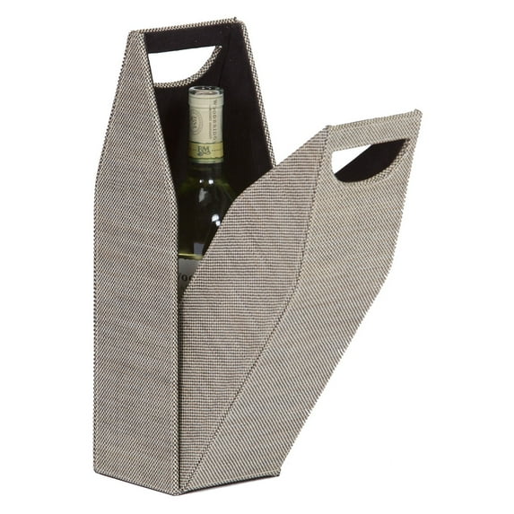 Picnic Plus PSL-702TW Double Bottle woven tweed tote - TWEED