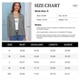 thumbnail image 6 of Asklazy Women's Casual Open Front Cardigan Peplum Knit Sweater,Dark Grey,S, 6 of 9