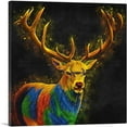 thumbnail image 1 of ARTCANVAS Deer Antlers Buck Elk White Tailed Animal Canvas Art Print - Size: 26" x 26" (1.50" Deep), 1 of 9