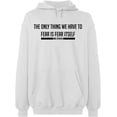 thumbnail image 2 of OXI Hoodie Sweatshirt - Fear is Fear Itself And Spiders, Basic Casual Hoodie for Men's and Women Fleece Hoodie Long Sleeve - White 2X-Large, 2 of 3