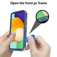 thumbnail image 5 of NIFFPD Samsung Galaxy A52 5G Case with Screen Protector Heavy Duty Shockproof Full-Body Protective Case for Samsung A52 5G Blue+Pink, 5 of 6