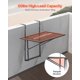 thumbnail image 3 of Mesa colgante para balcón VEVOR, 24 x 40 cm, con barandillas plegables de metal, 3 of 9