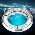 thumbnail image 2 of Car Luminous Ignition Switch Ring Circle Key Hole Cover Trim for Cruze Silver, 2 of 3