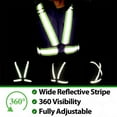 thumbnail image 4 of SENRISE Hi Vis Security Reflective Elastic Straps Reflective Vest Adjustable Belt High Visibility Universal, 4 of 7