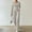 Khaki, variant on Women Long Sleeve Knit Two Piece Sets, Women Straight Leg Pants Sets, Women Solid Color Round Neck Shirt Blouse with Matching Bottoms Outfit Sets Black, XXL