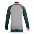 thumbnail image 2 of Playera George Talla G Manga Larga Tipo Ranglan Gris Jaspe con Verde, 2 of 4