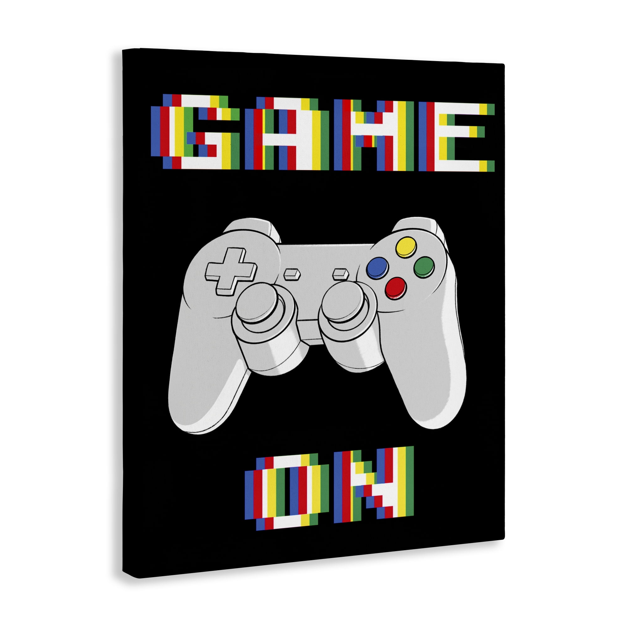 Stupell Industries Colorful Digital Game On Canvas Wall Art, design by Marcus Prime