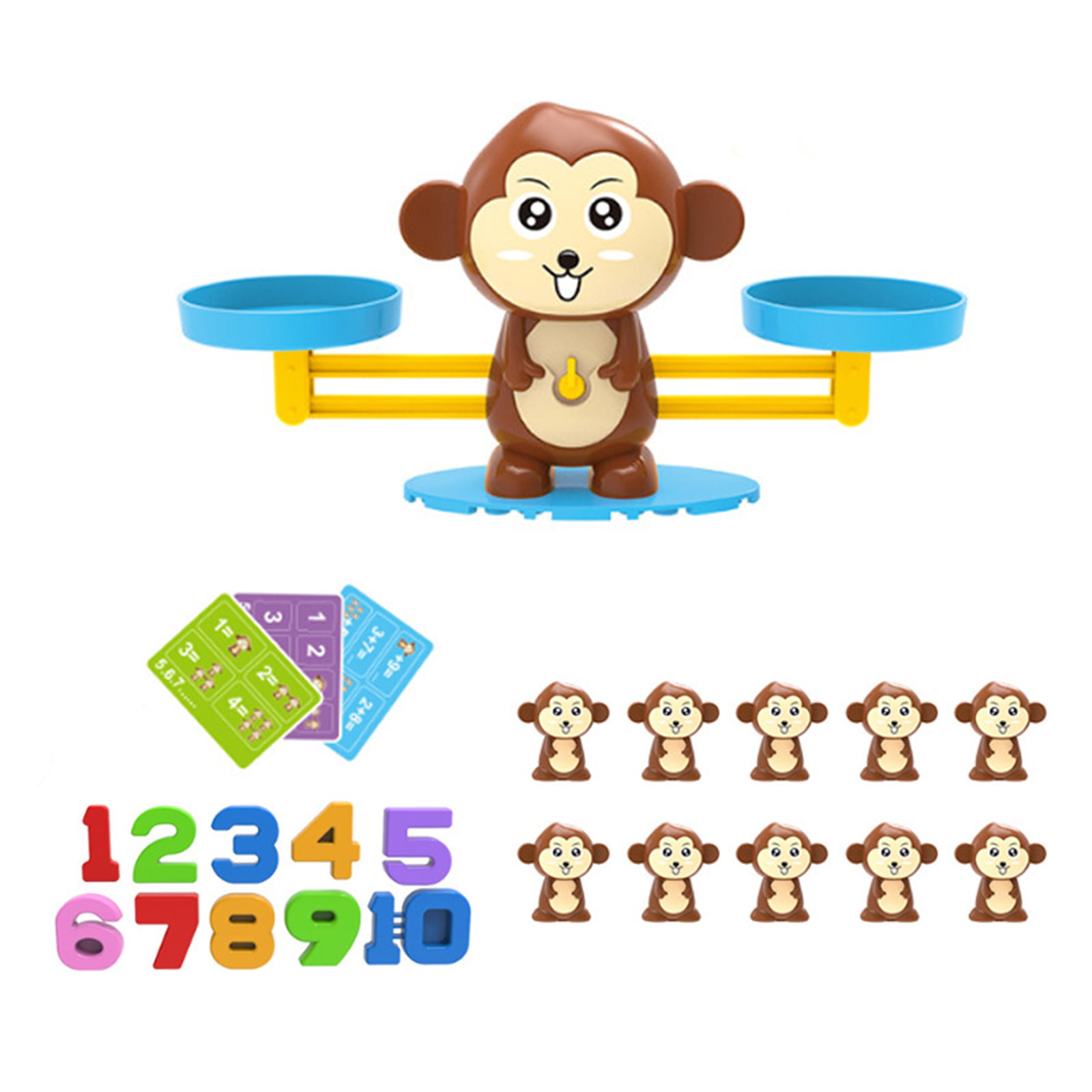 Kids Math Monkey Scale Balance Mathematics Educational Counting Game Toys 