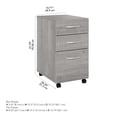 thumbnail image 2 of Studio C 3 Drawer Mobile File Cabinet in Platinum Gray - Engineered Wood, 2 of 8