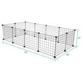 thumbnail image 6 of Pet Playpen, Small Animal Cage Indoor Portable Metal Wire Yard Fence for Small Animals, Guinea Pigs, Rabbits Kennel Crate Fence Tent, 6 of 7