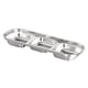 thumbnail image 4 of Mini De De Platillo De Acero Inoxidable Glaseado Snack Bowl De Azúcar 1-4 Rejillas Selecta, Sal, Vinagre, Azúcar, Ensalada, Sa 3 rejilla Soledad Juego de tazones de inmersión, 4 of 6