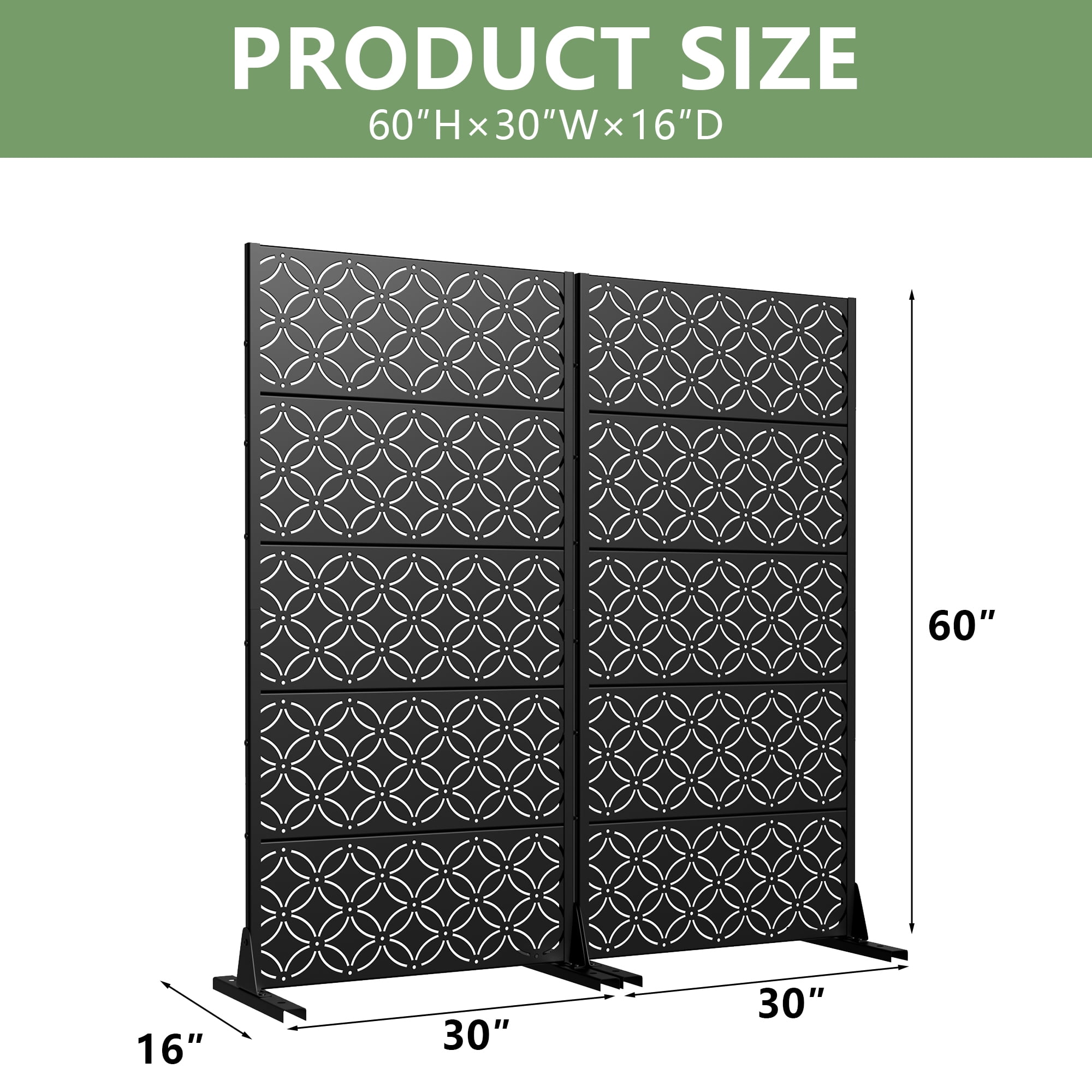 Privacy Metal Screen Fence Panel